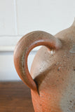 antique french olive oil stoneware vessel