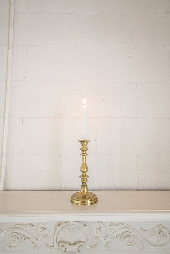 vintage french brass candle holder