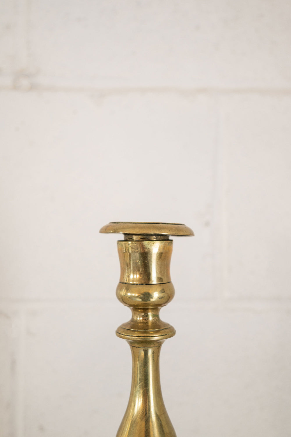 vintage french brass candle holder