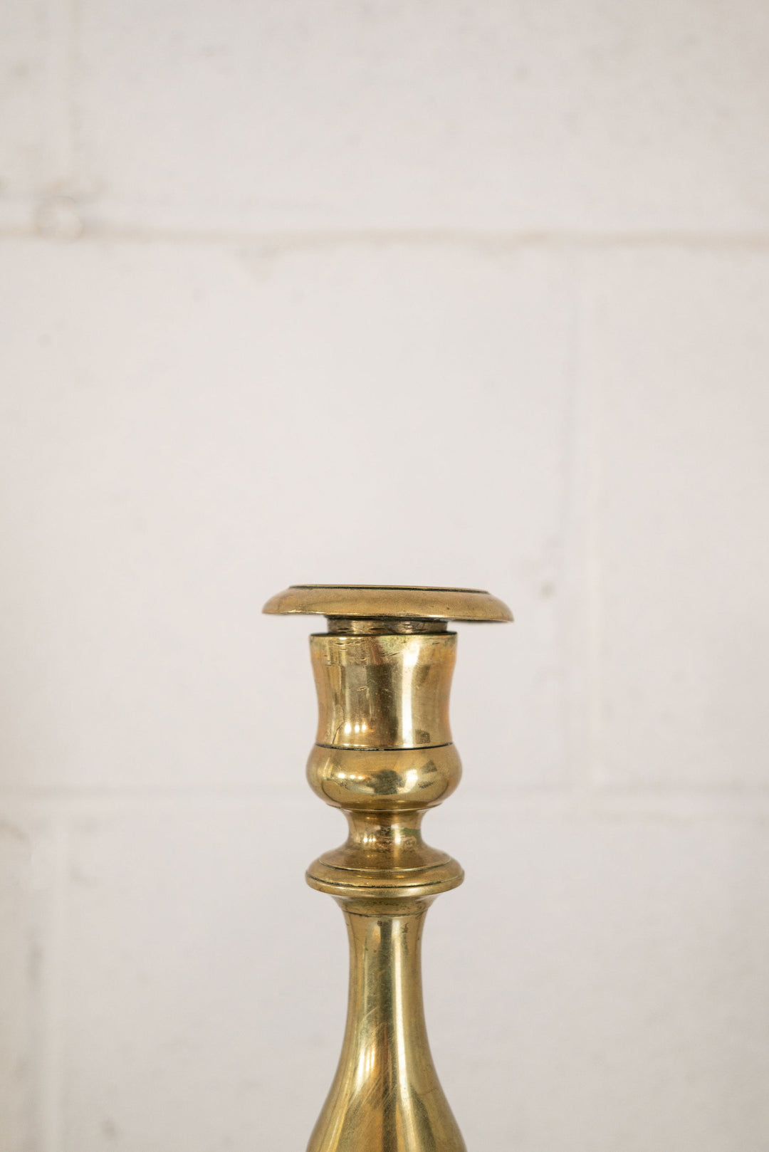 vintage french brass candle holder