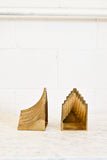 art deco french brass bookends