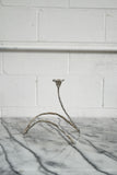 vintage brutalist hand forged intertwining candlesticks