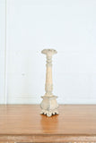 turn of the century french hand carved wood altar candlestick