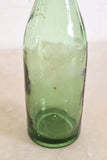 Antique french hand blown brasserie bottle with porcelain stopper