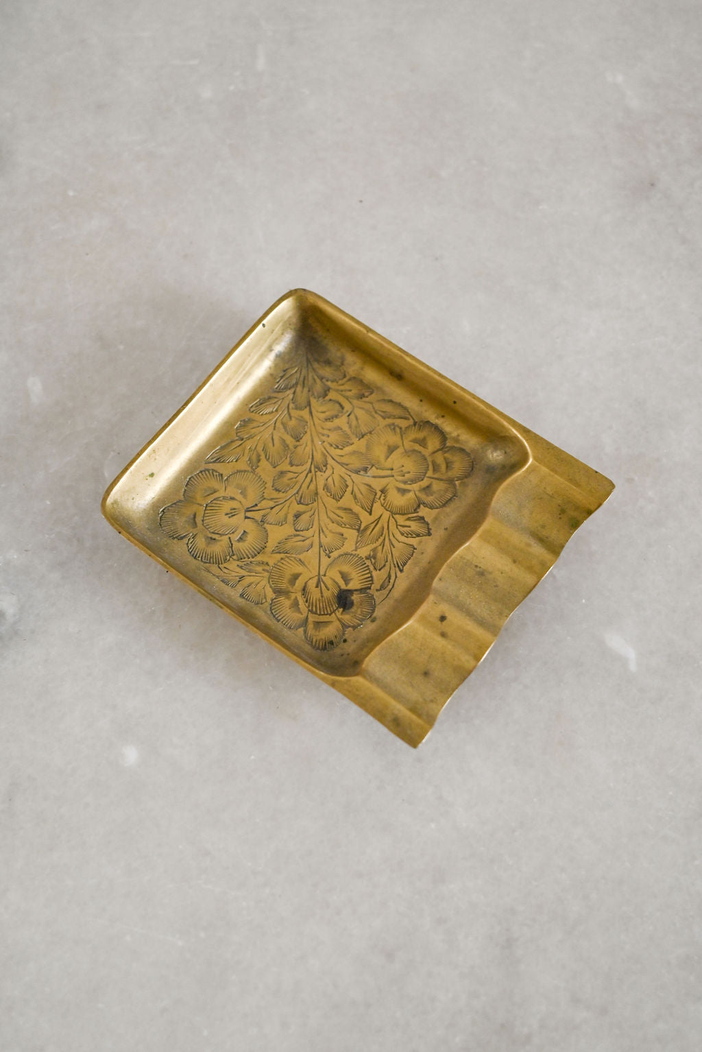 vintage french brass "cendrier"