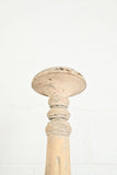 turn of the century french hand carved wood altar candlestick
