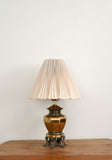 small pleated shade table lamp