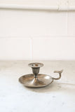 vintage french silver plate chamberstick