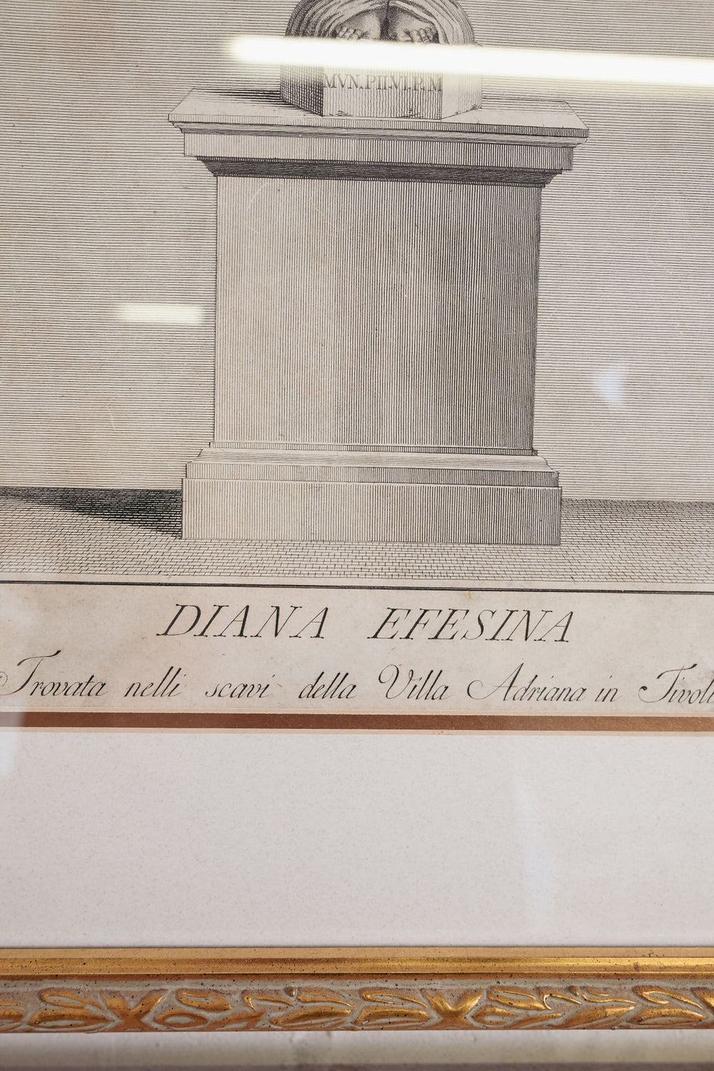 antique engraving "diana efesina"