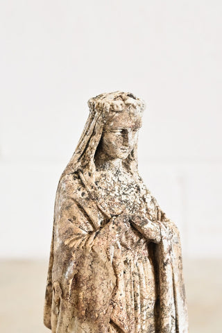 antique French religious icon "la vierge"