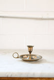 vintage french brass cloisinné chamberstick