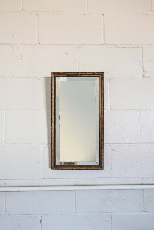 antique french beveled mirror