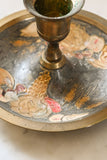 vintage french brass cloisinné chamberstick