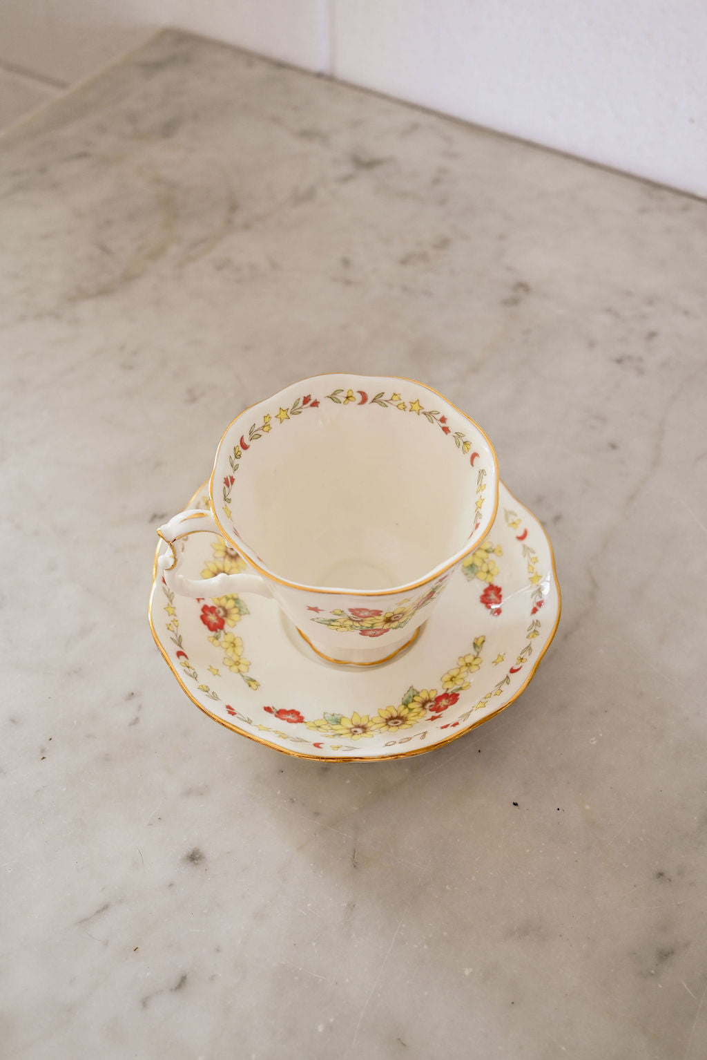 vintage royal albert zodiac series tea cup, "Leo"