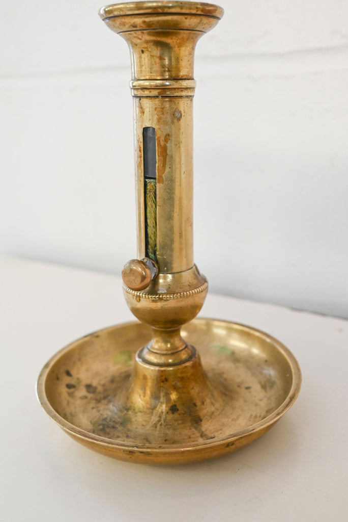 antique french brass push up candlesticks – Joliette