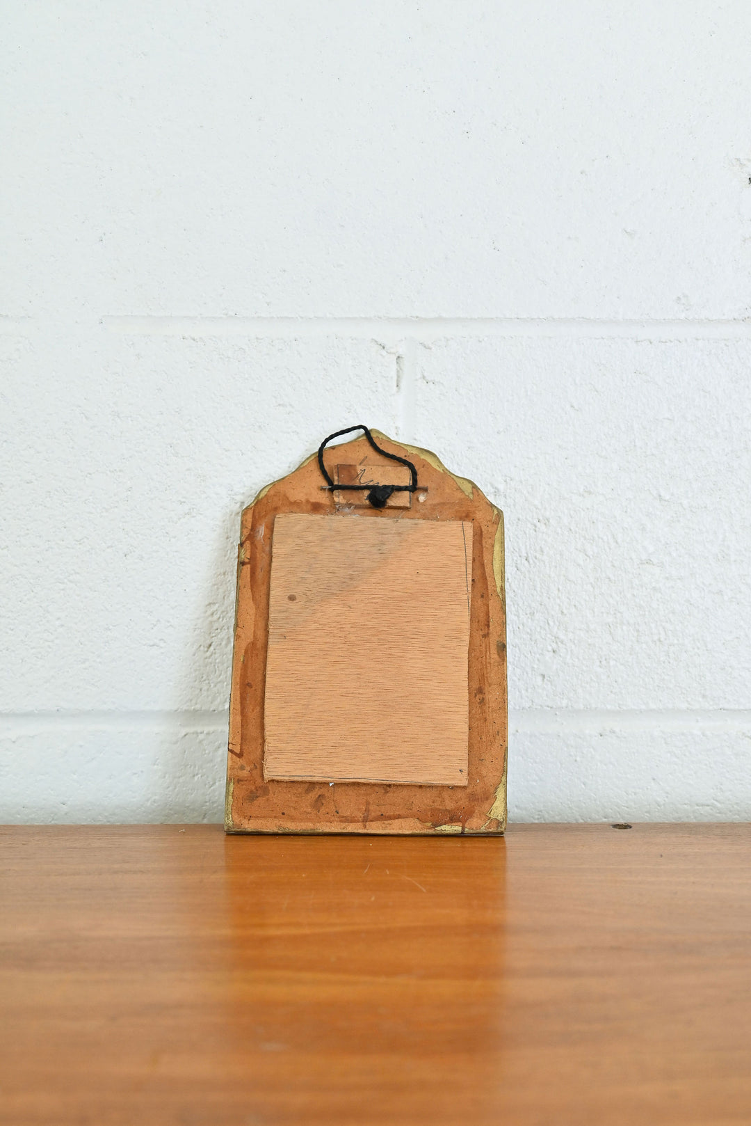vintage french eglomisé reverse painted mirror