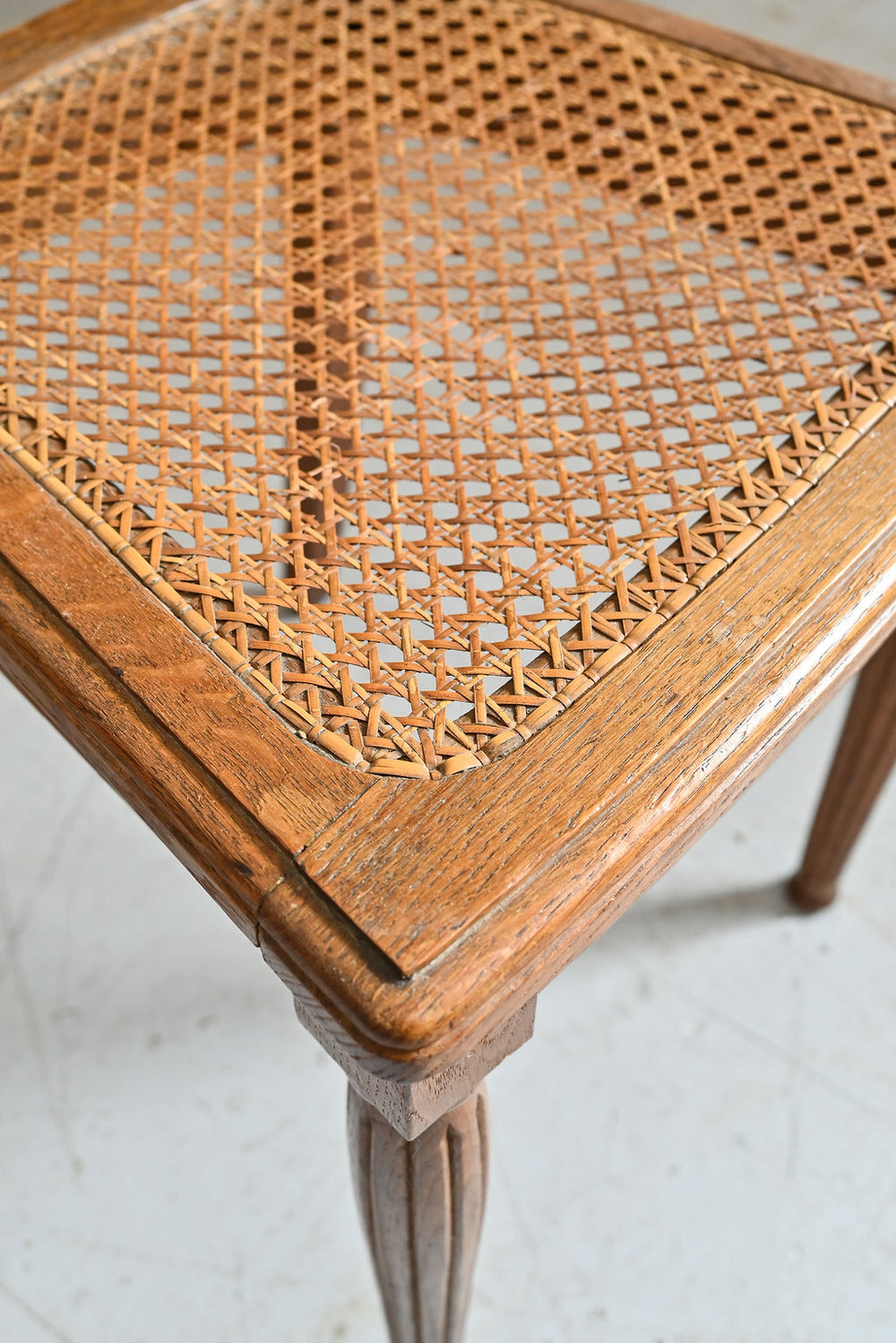 pair of art deco french oak parlour chairs