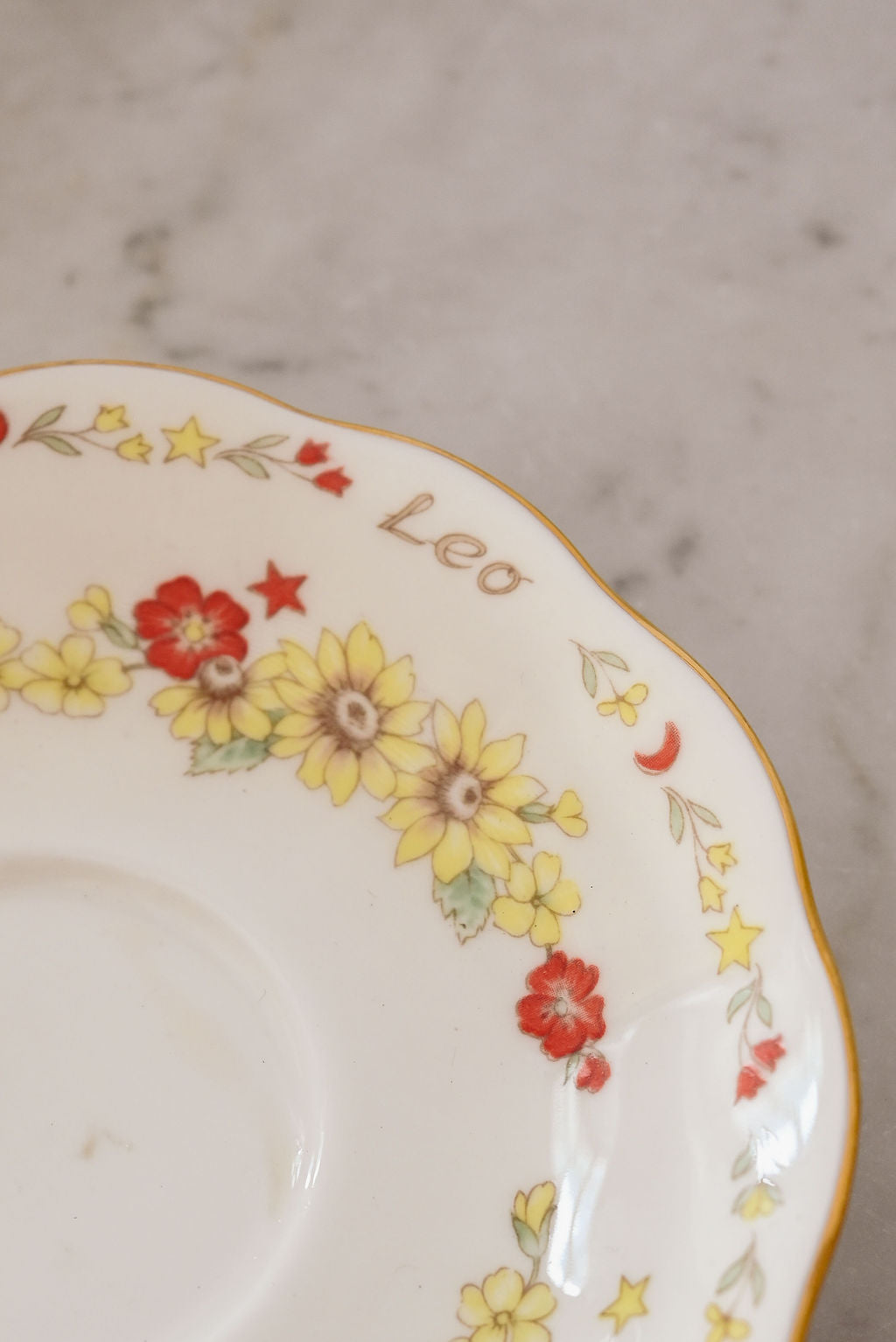 vintage royal albert zodiac series tea cup, "Leo"