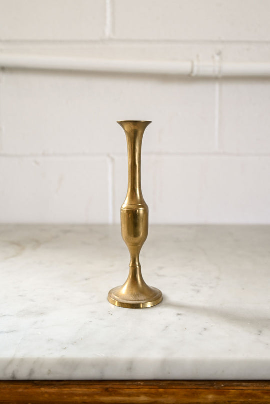vintage french brass candlestick iii