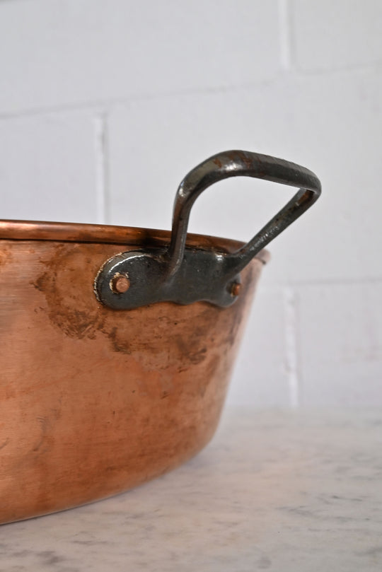 vintage french copper jam pot