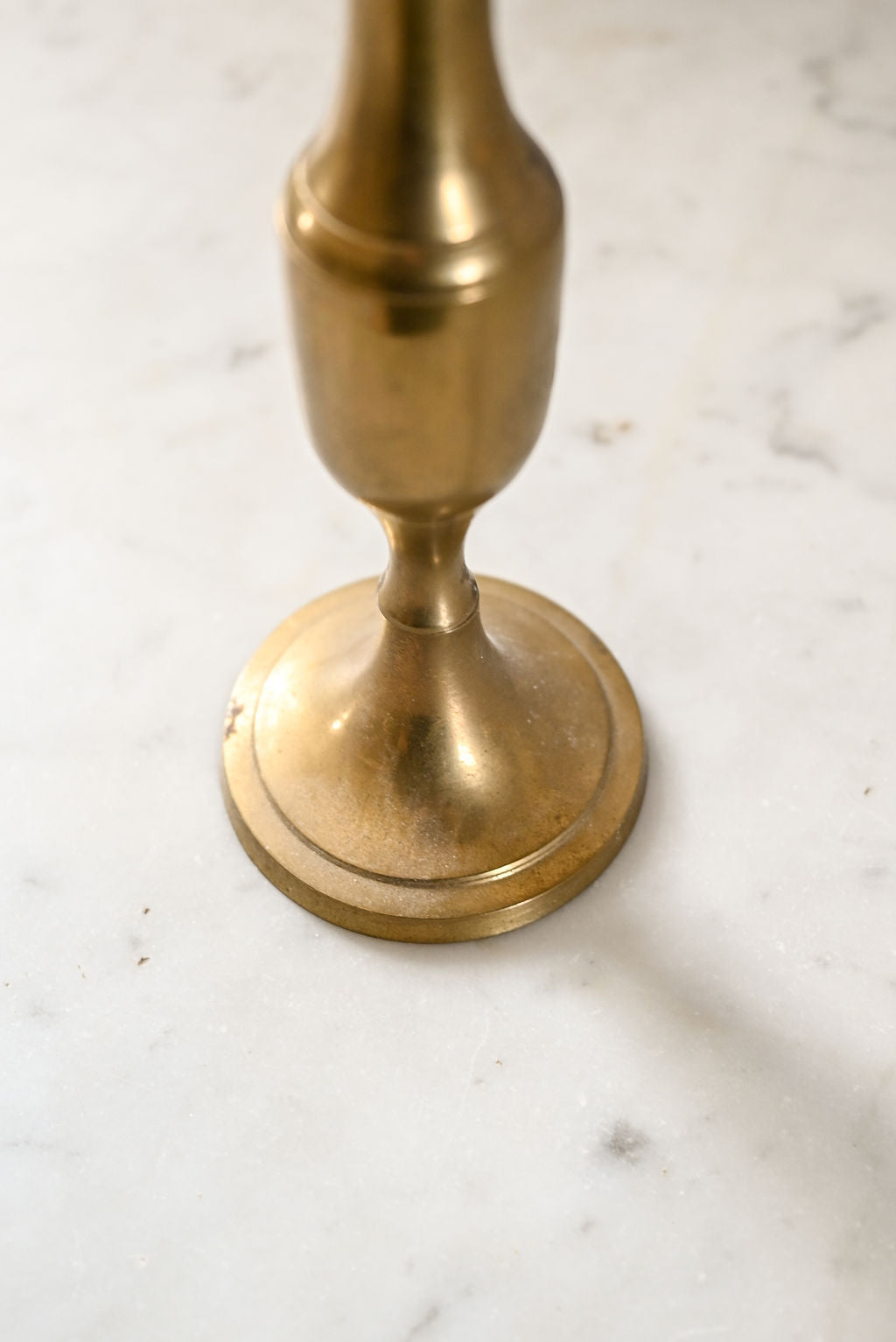 vintage french brass candlestick iii