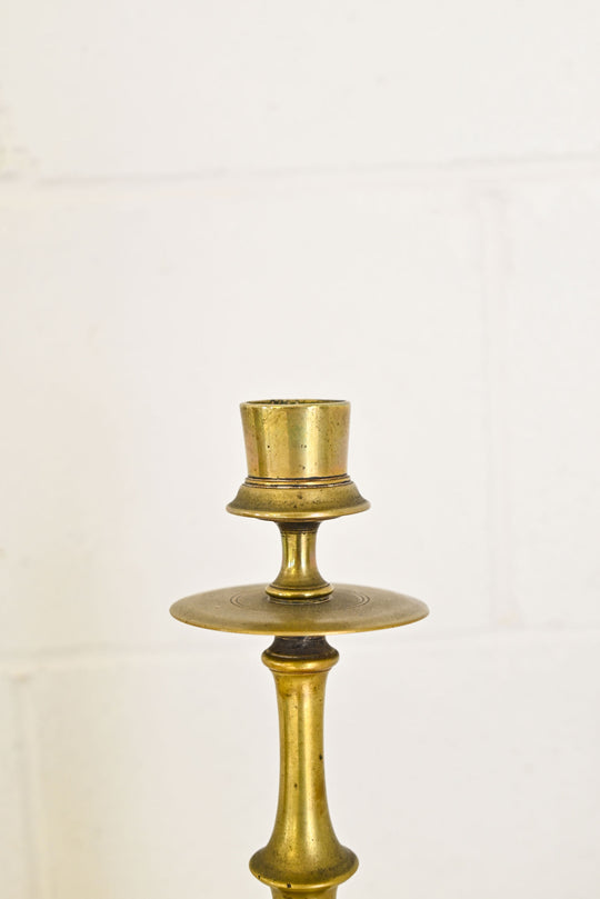 vintage french tall brass candlestick