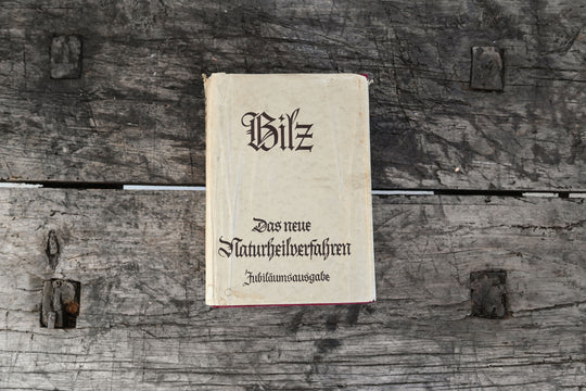 vintage German Bilz medical books