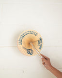 vintage french advertising paper fan