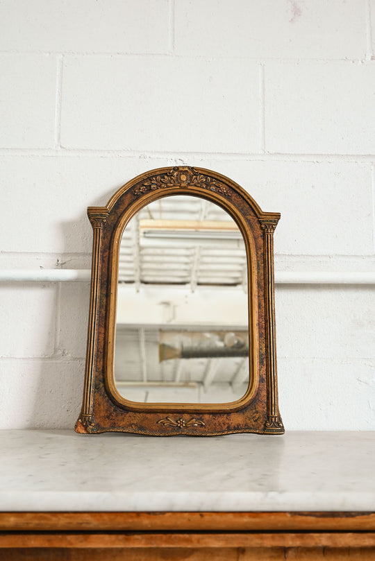 vintage Victorian arched mirror