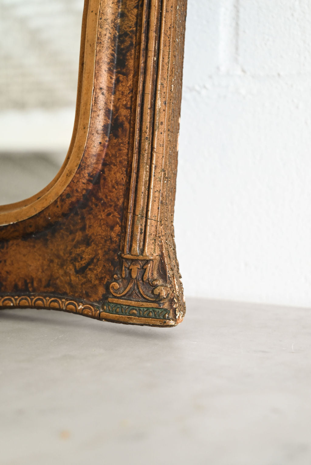 vintage Victorian arched mirror