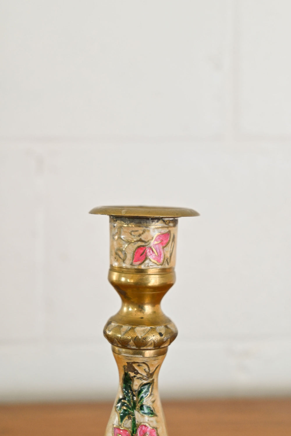vintage french cloisonné candlesticks