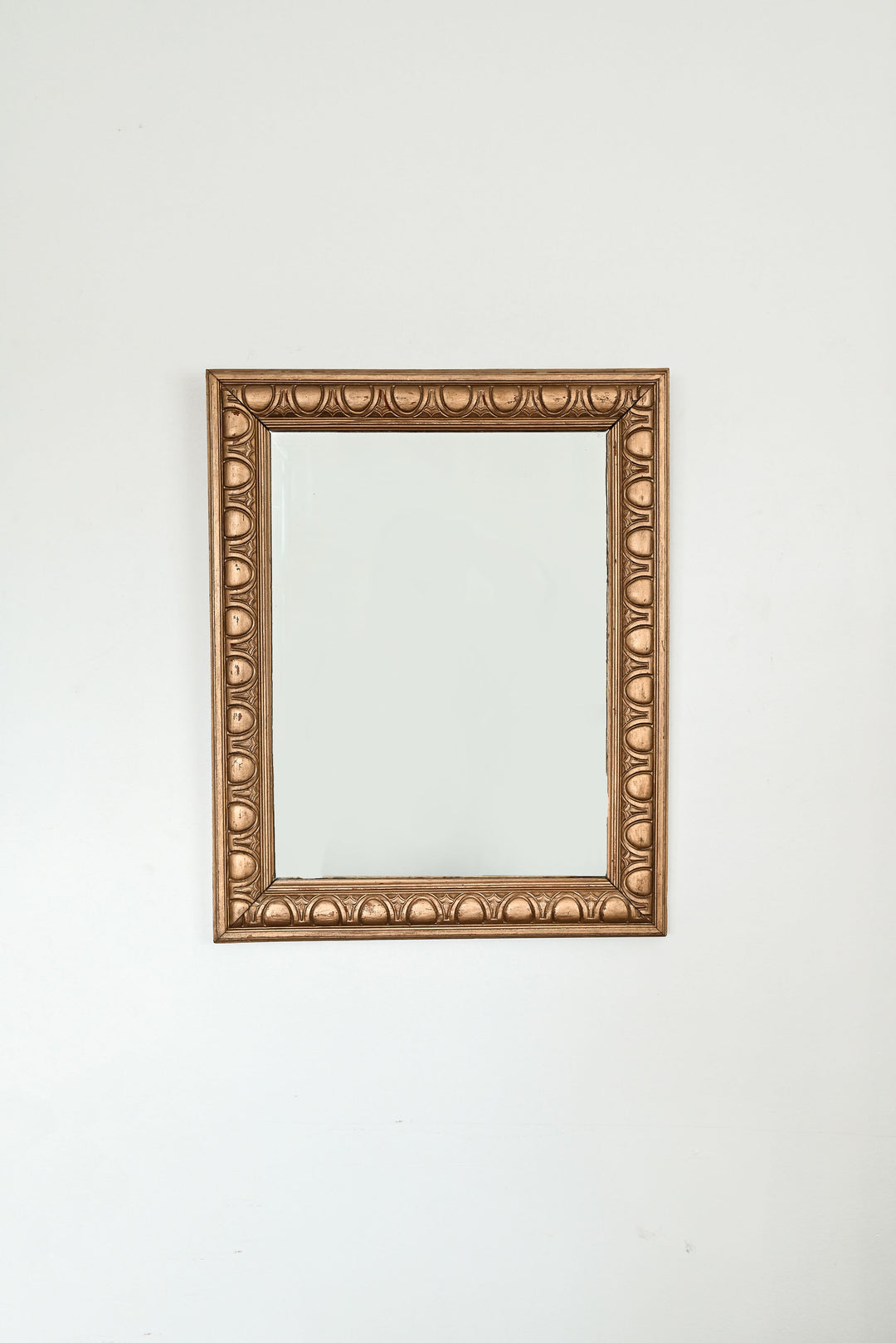 vintage french wood carved mirror