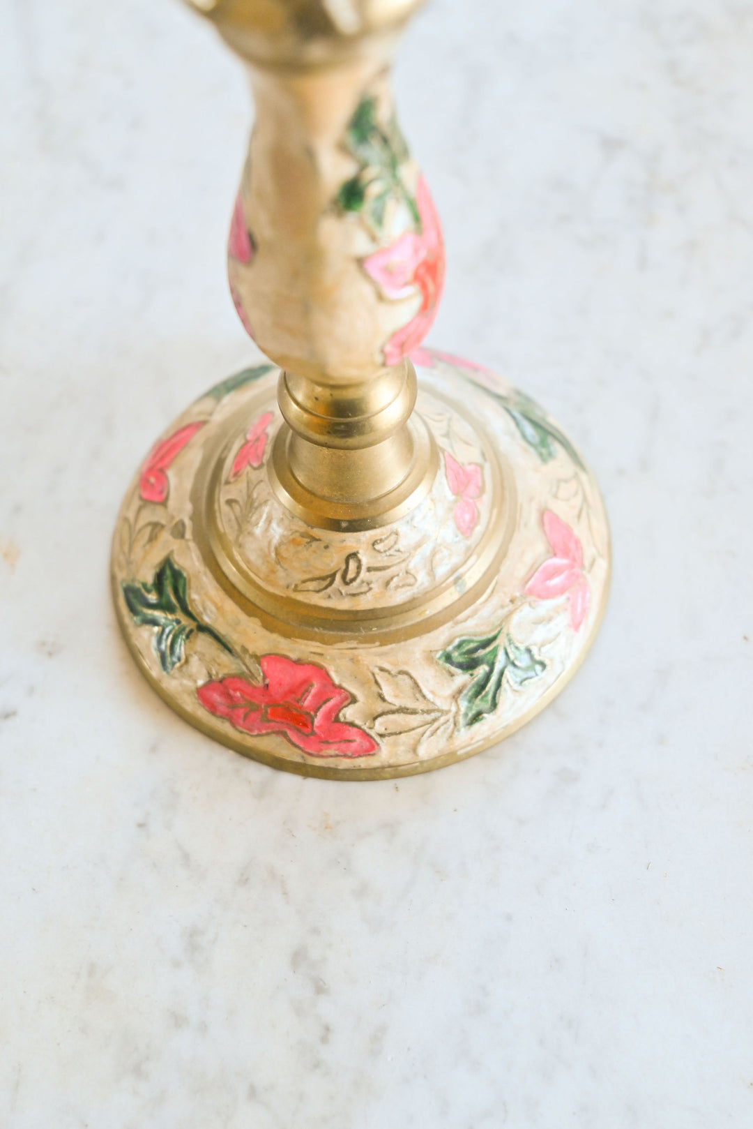 vintage french cloisonné candlesticks