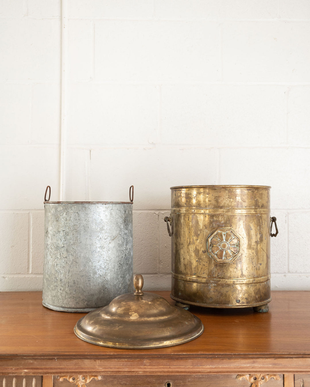 vintage french fireplace ash bucket