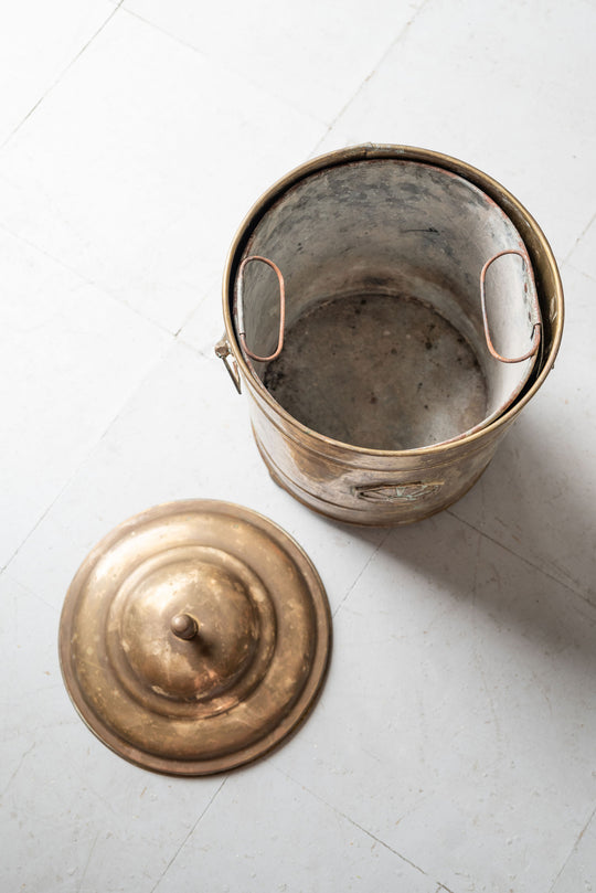 vintage french fireplace ash bucket