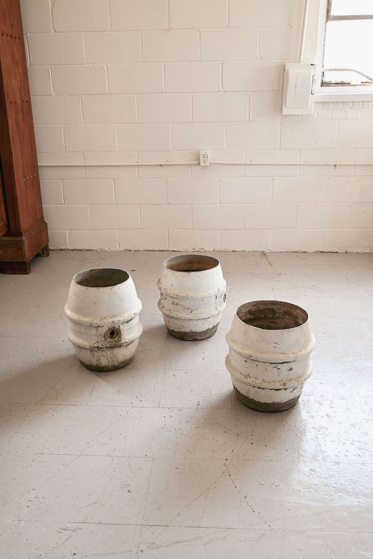 vintage french metal garden planters