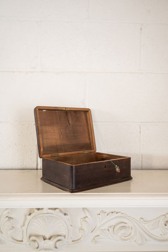 vintage french hand painted keepsake box