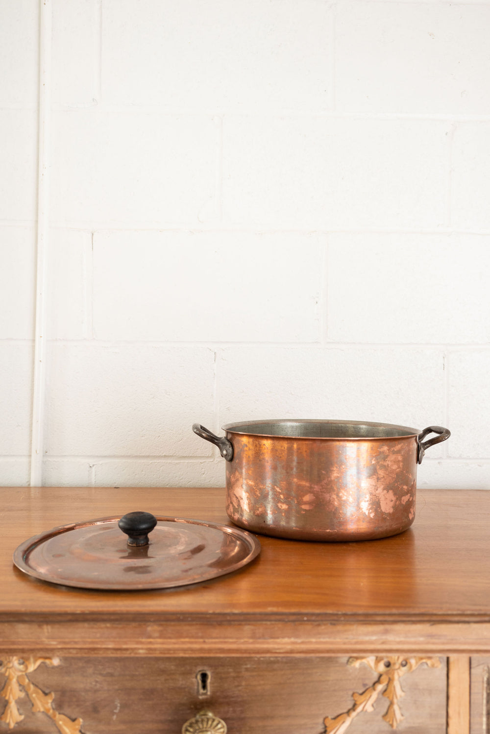 vintage french copper pot