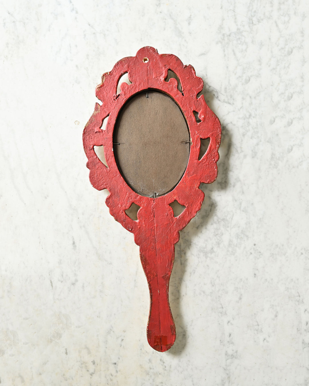 vintage italian gilt hand mirror