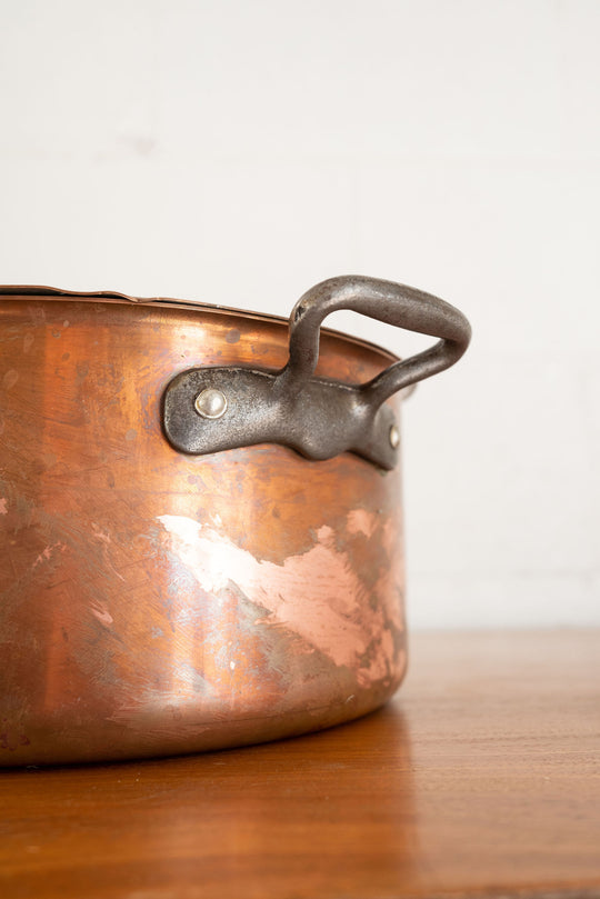 vintage french copper pot