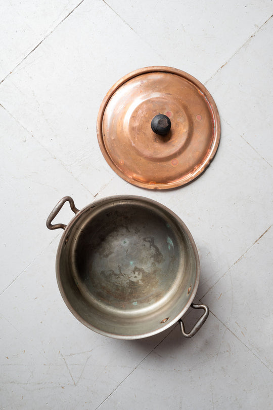 vintage french copper pot