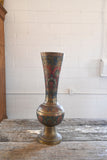 vintage french tall cloisonné vase