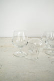 set of 4 electic etched french cognac glasses