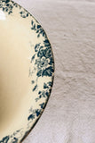antique french transferware serving bowl