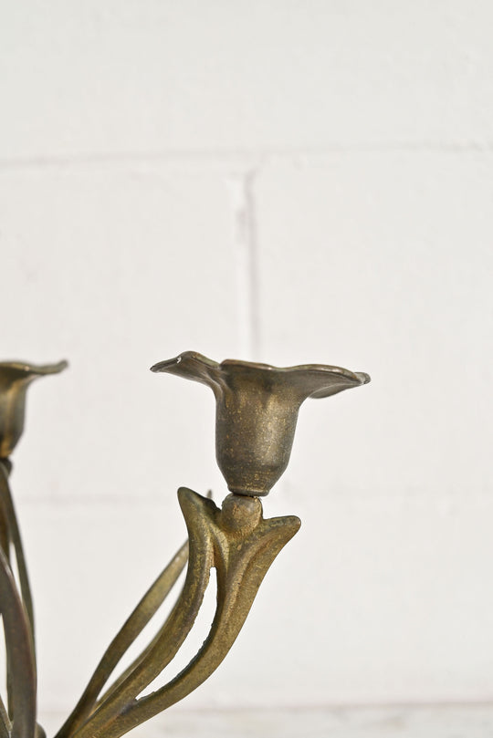 vintage french art nouveau candelabra