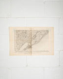 vintage french montpellier map
