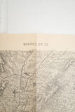 vintage french montpellier map