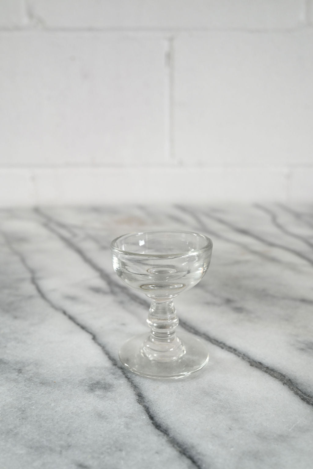 antique french hand blown aperitif glasses, set of 8