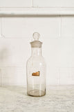 antique french hand blown glass carafe