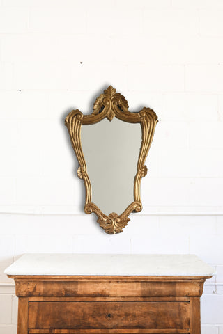 antique wood gilt framed mirror